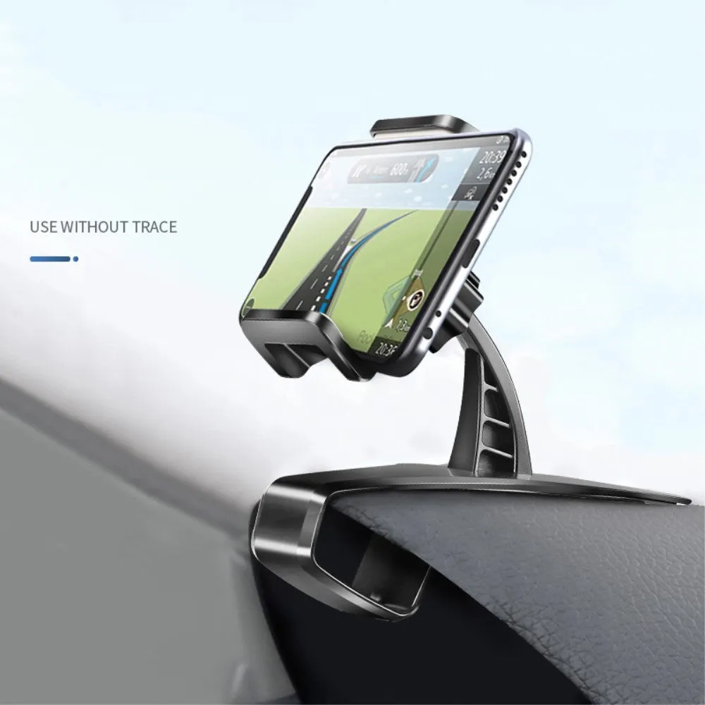 3 in 1 Car GPS Smartphone Holder: Dashboard / Visor Clamp   AC Grid Clip for Fly Tornado Slim - Black