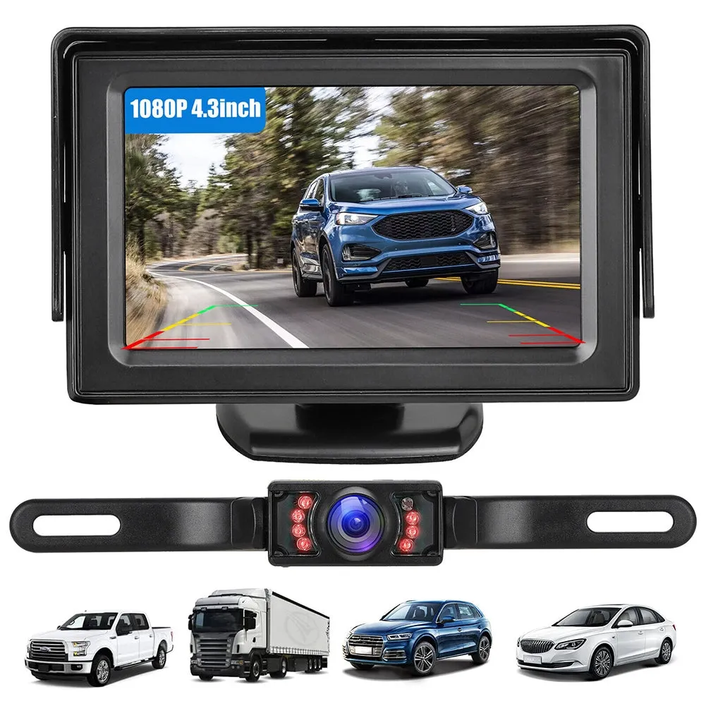 4.3 inch TFT LCD Display Backup Camera Monitor For Parking Rear