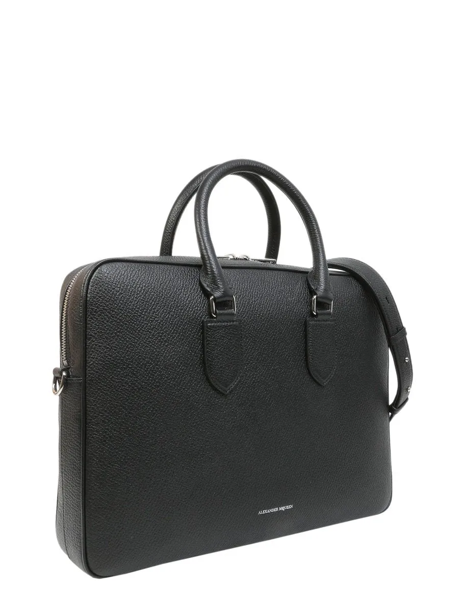 Alexander McQueen Round Handle Laptop Briefcase
