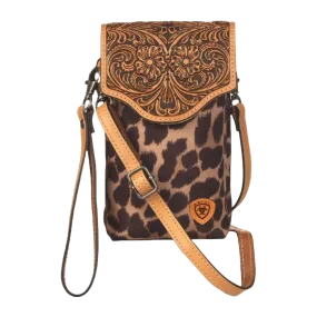 Ariat Ladies Leopard Print Cell Phone Crossbody Bag A770001808