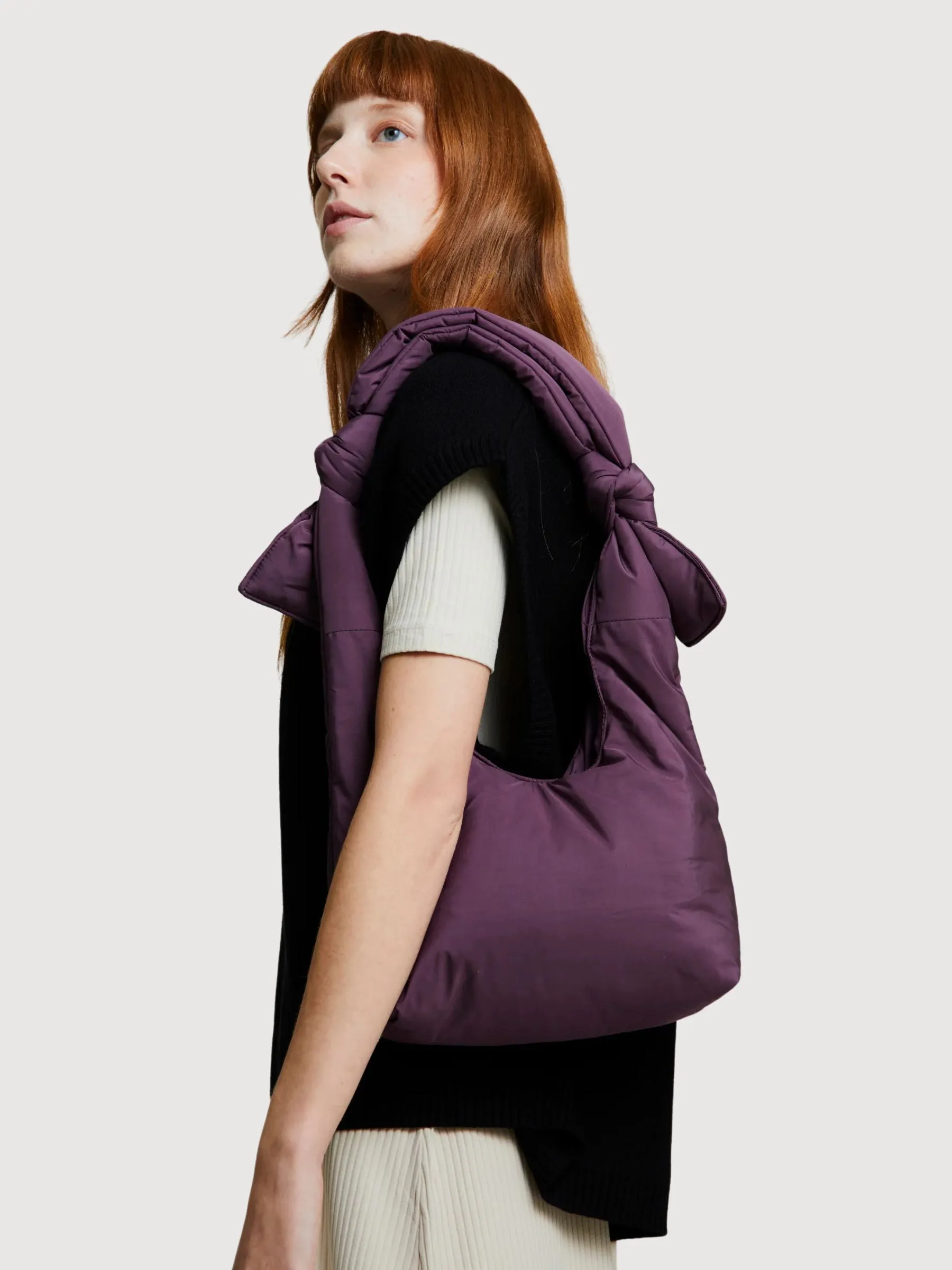 Biwa Puffy Mini Plum Tech Bag | Lefrik