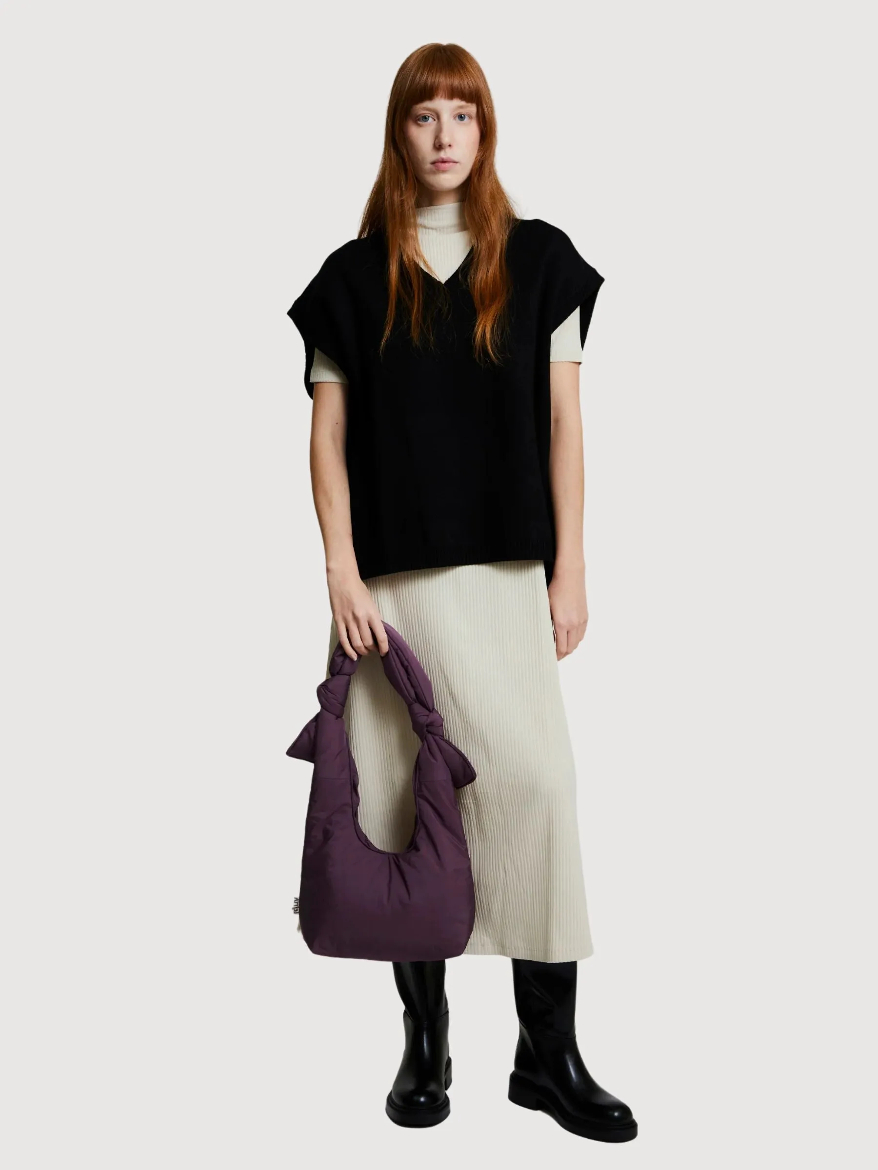 Biwa Puffy Mini Plum Tech Bag | Lefrik