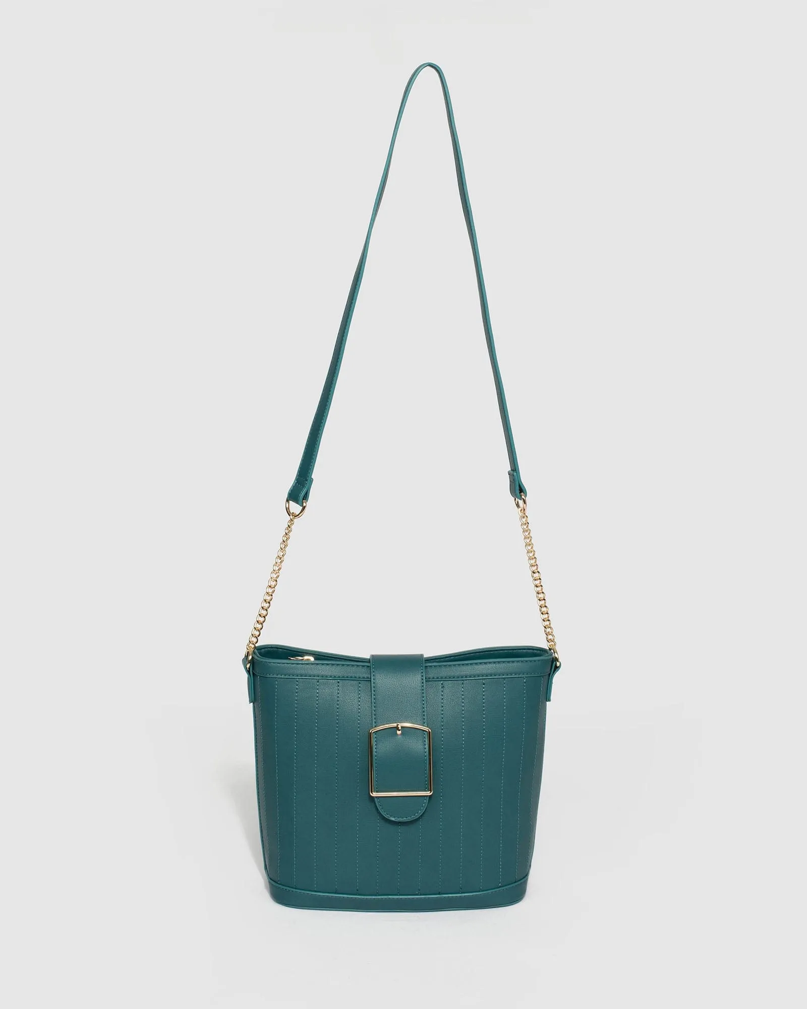 Blue Camilla Quilt Crossbody Bag