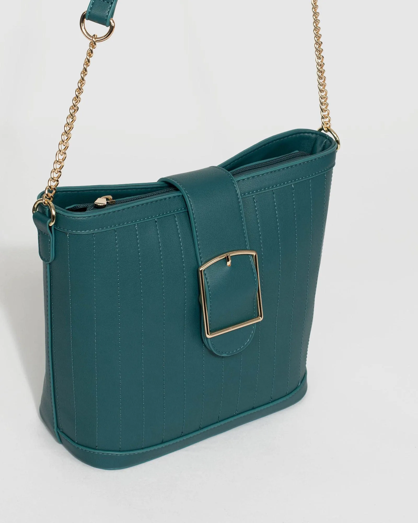 Blue Camilla Quilt Crossbody Bag