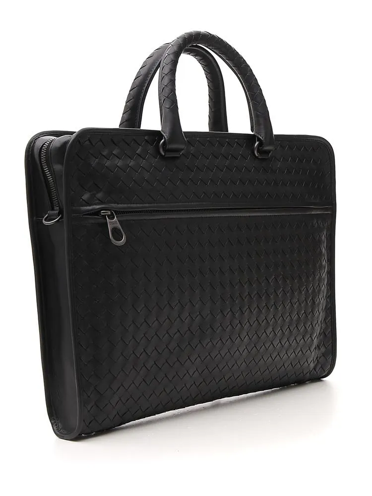 Bottega Veneta Woven Leather Briefcase