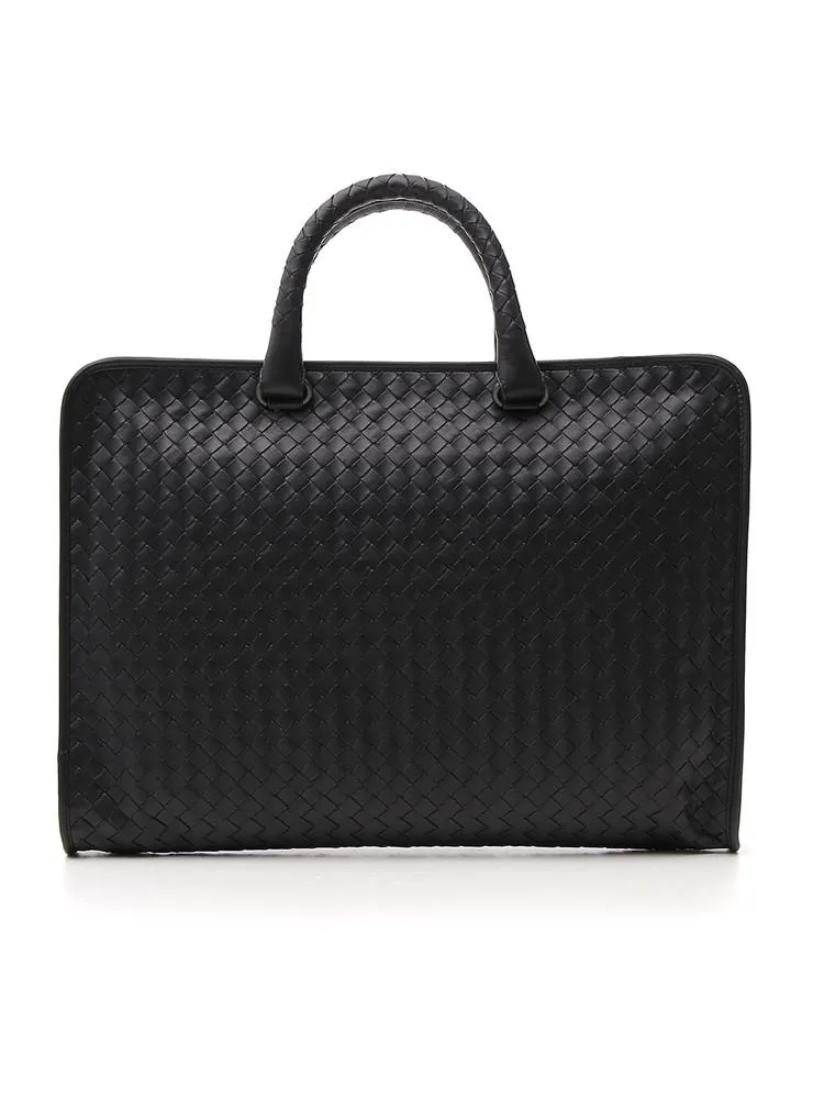 Bottega Veneta Woven Leather Briefcase