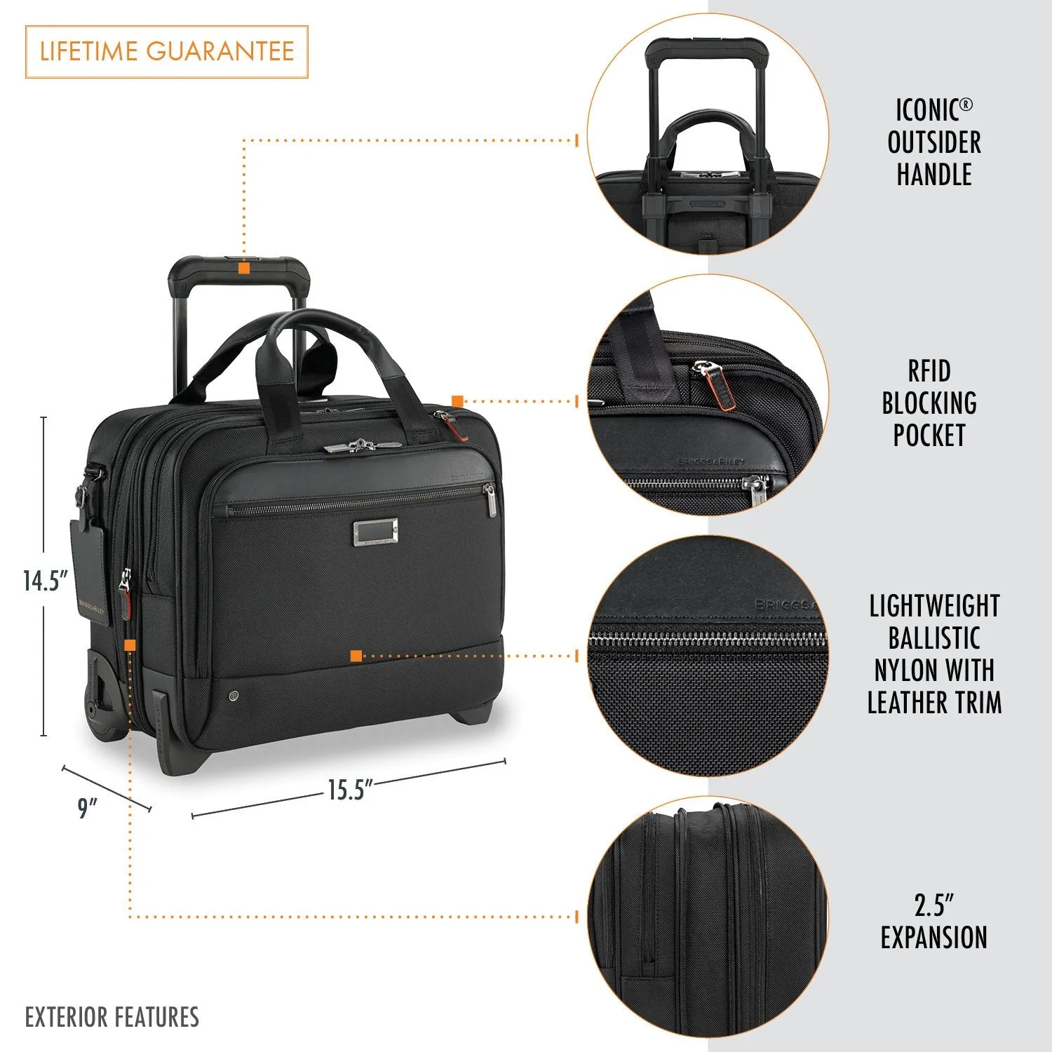 Briggs & Riley @Work Medium 2-Wheel Brief KR420x