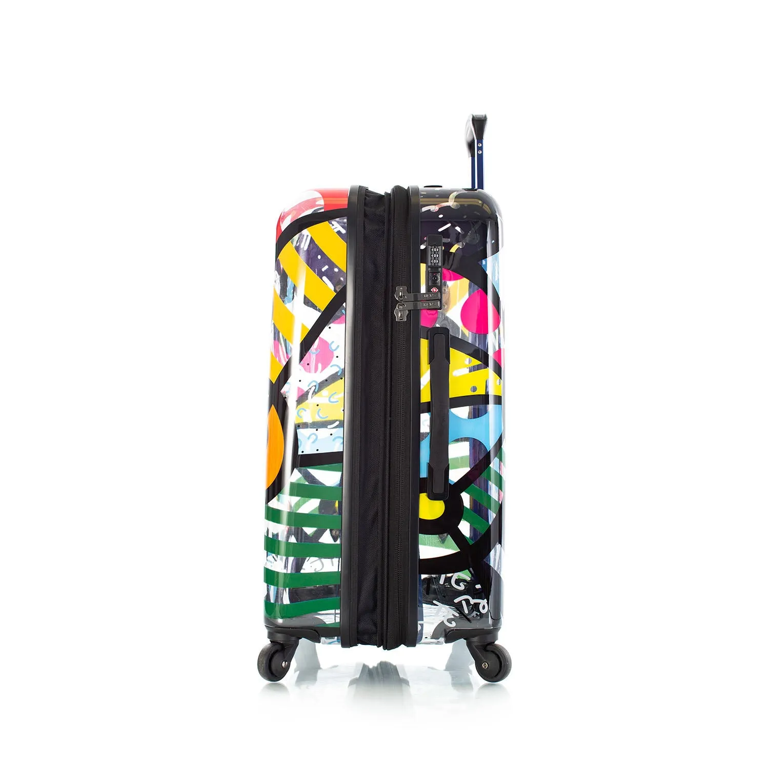 Britto Transparent 26" Luggage - Butterfly