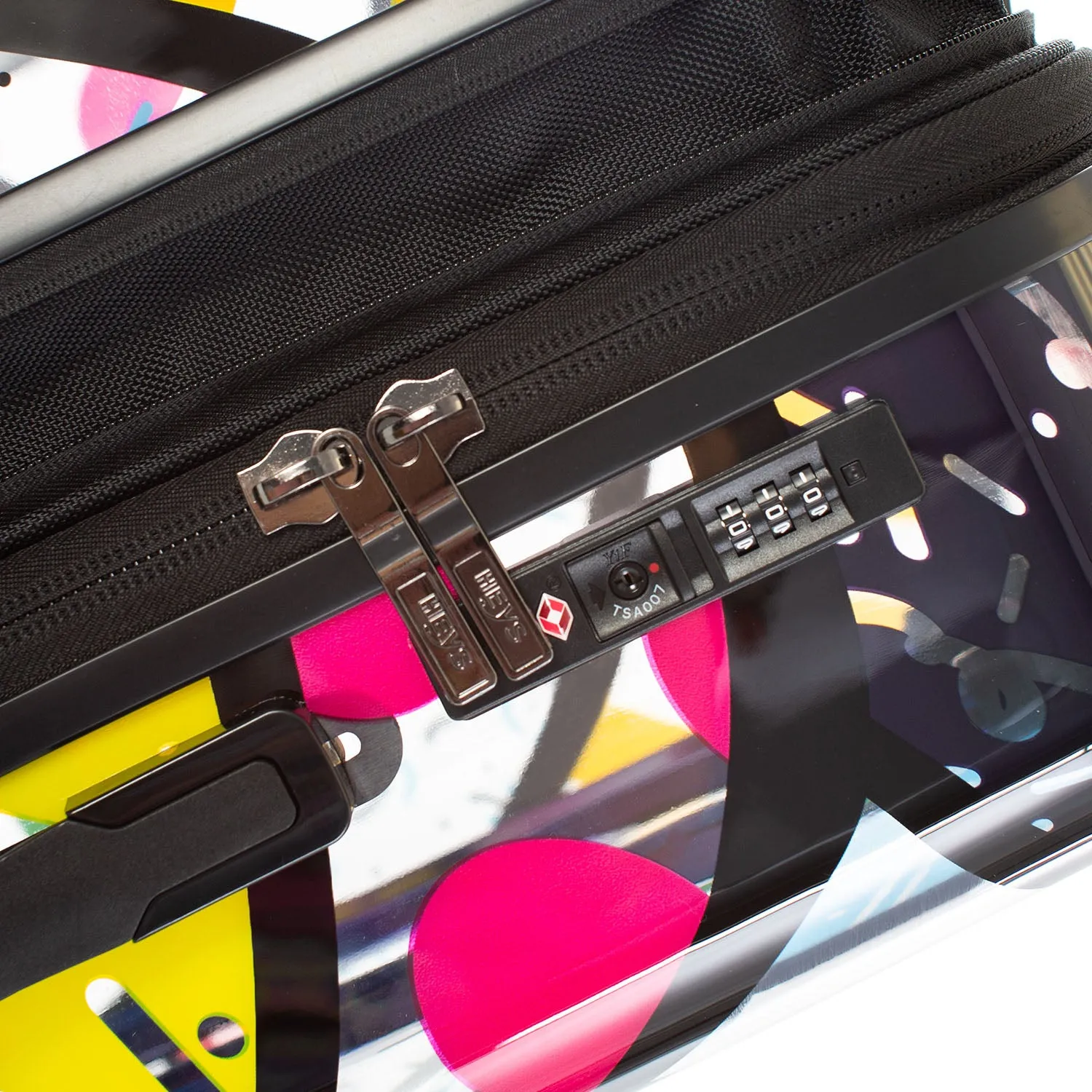 Britto Transparent 26" Luggage - Butterfly