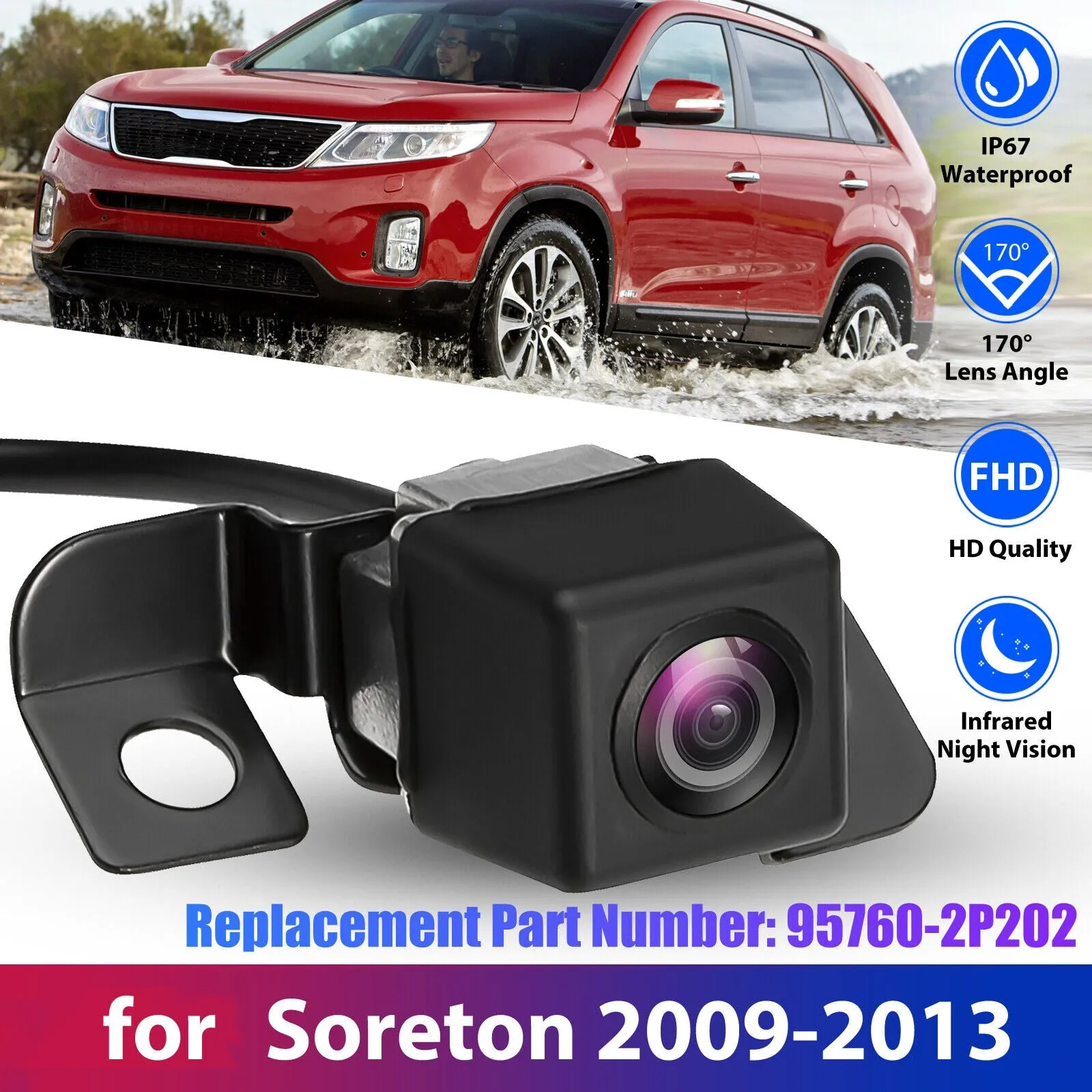 Car Rear View Camera Reversing Camcorder Pdc Parking Assist Cam