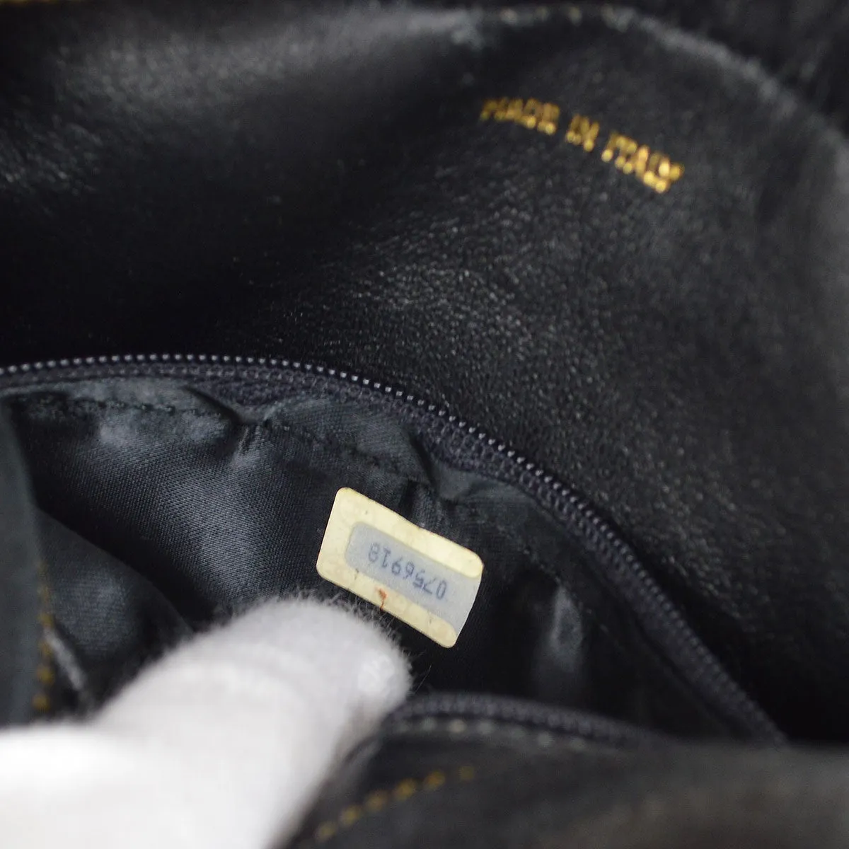 CHANEL 1986-1988 Black Suede Diamond Camera Bag Mini 01505