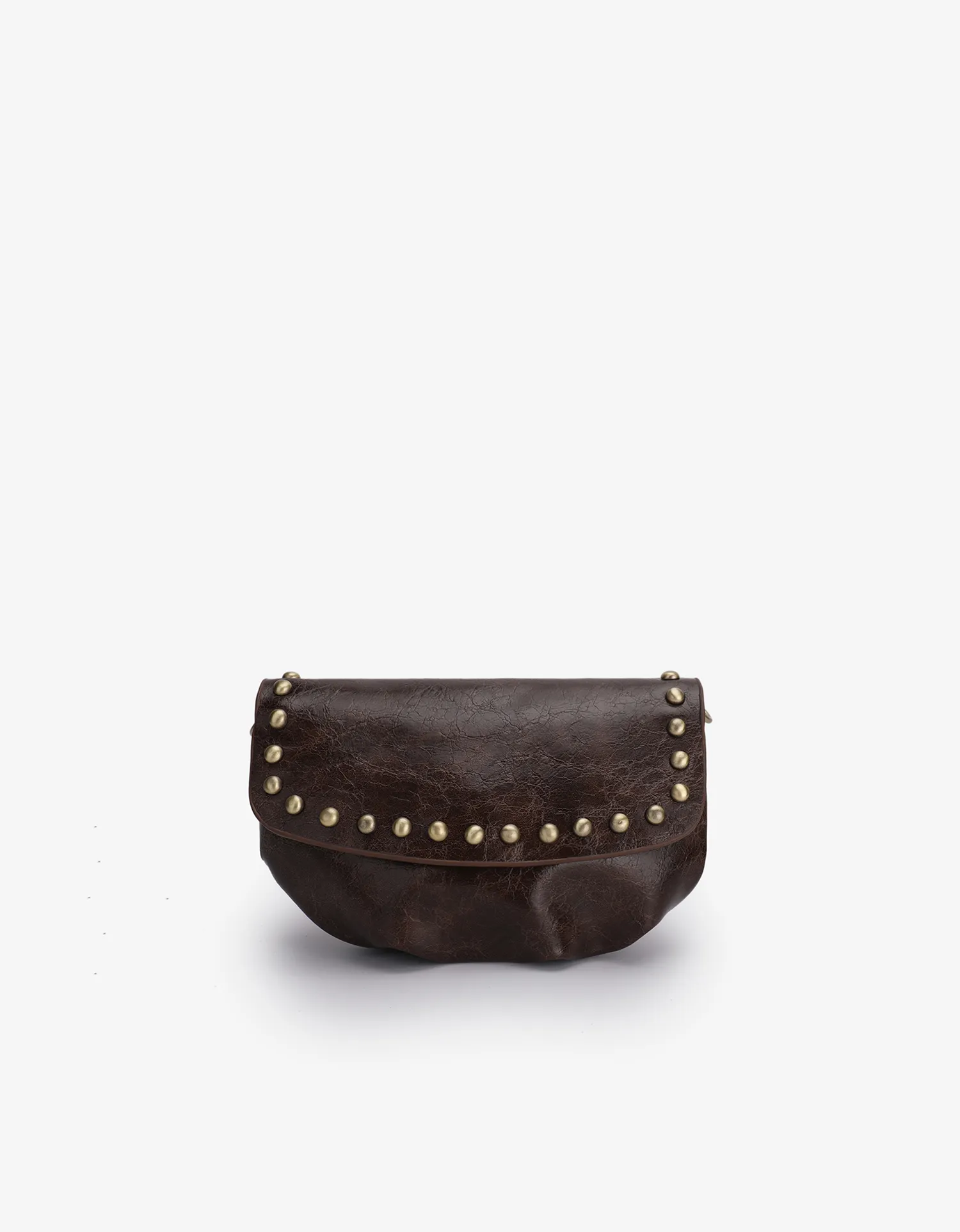ETTA WAXED STUDDED OXBLOOD