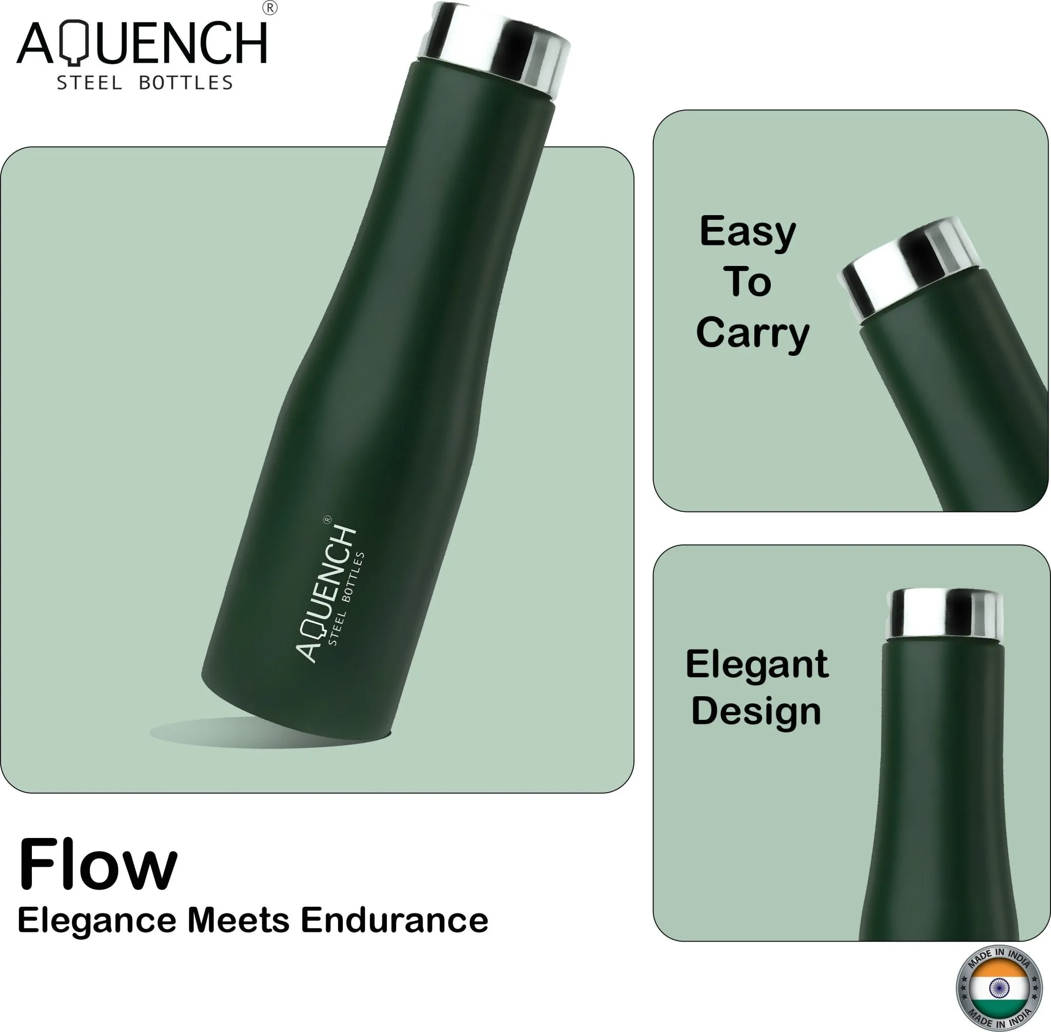 Flow Green Water Bottle