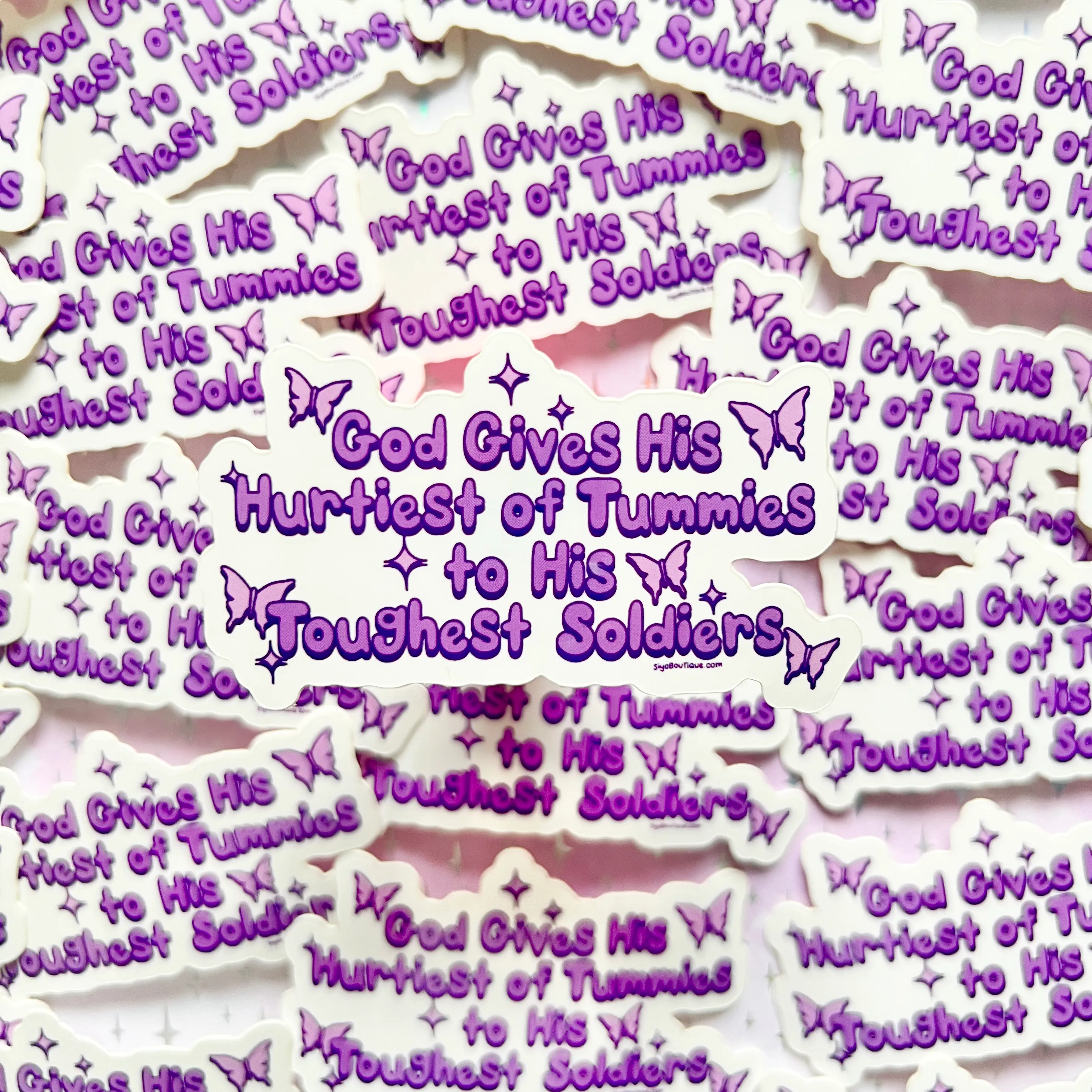 Hurtiest of Tummies Vinyl Sticker
