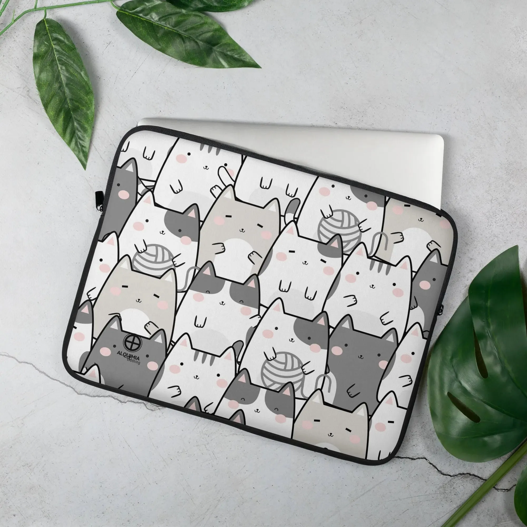 Laptop Sleeve, "Vanilla Licorice Cats"
