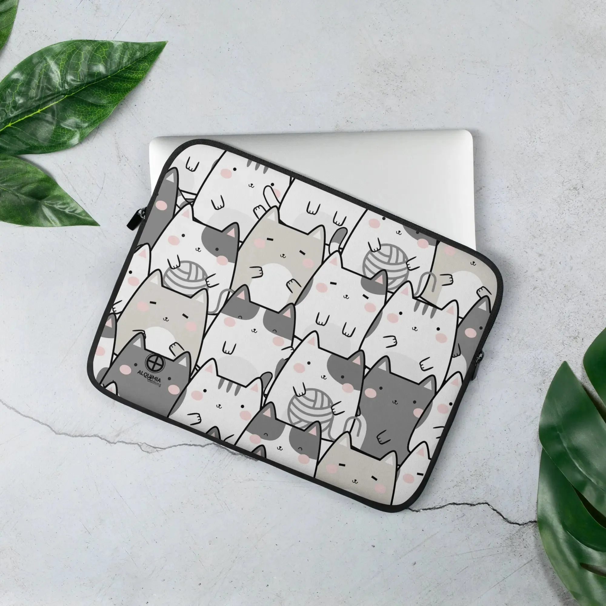 Laptop Sleeve, "Vanilla Licorice Cats"