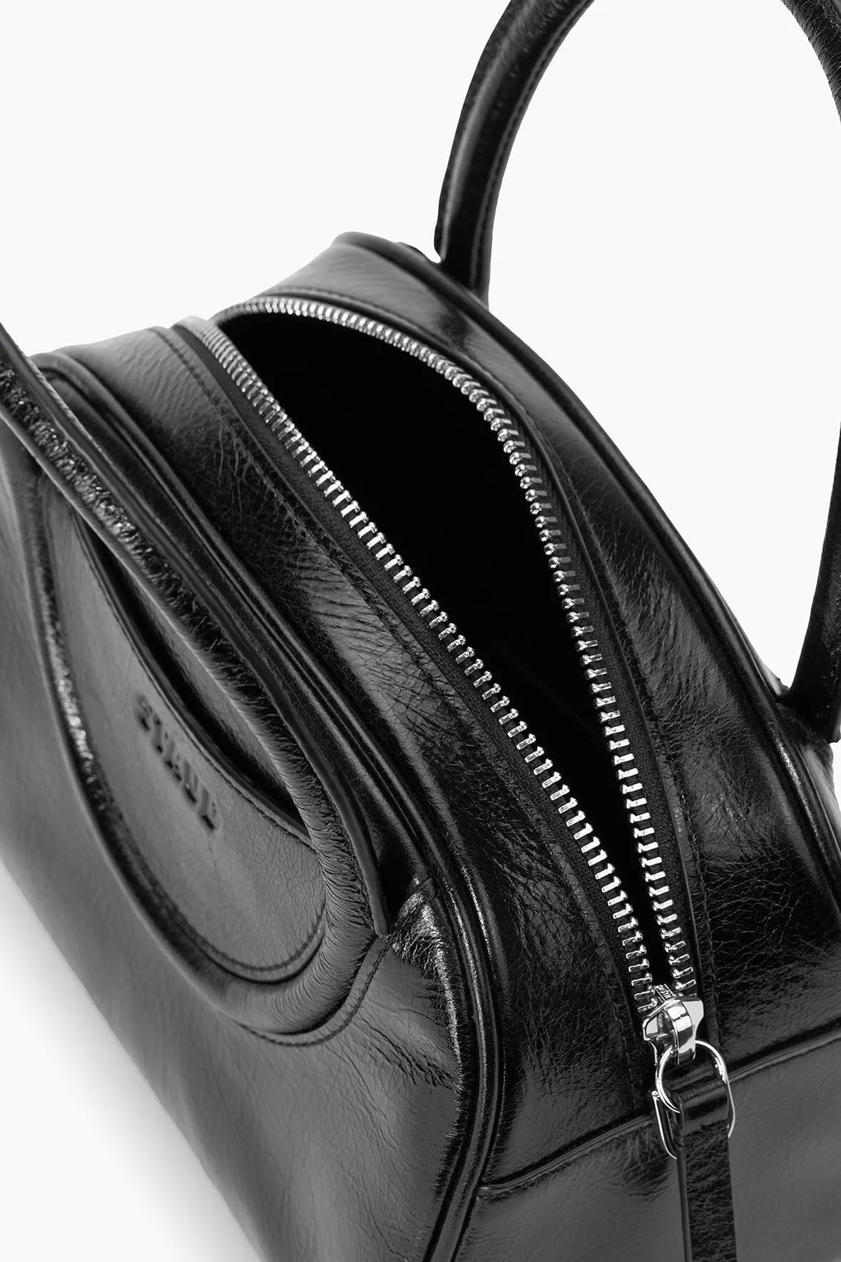 MAUDE MINI BOWLER BAG | BLACK