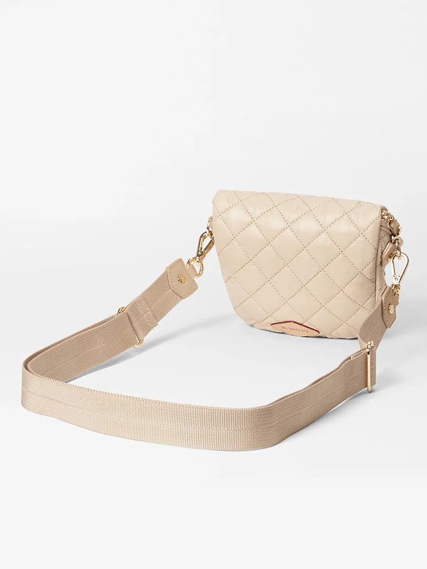 MZ Wallace Micro Crosby Crossbody Sling in Buff Oxford