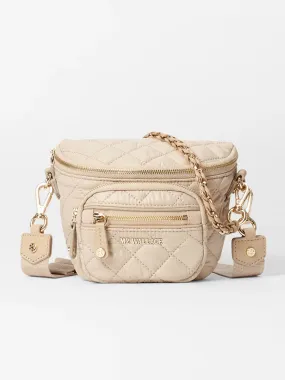 MZ Wallace Micro Crosby Crossbody Sling in Buff Oxford