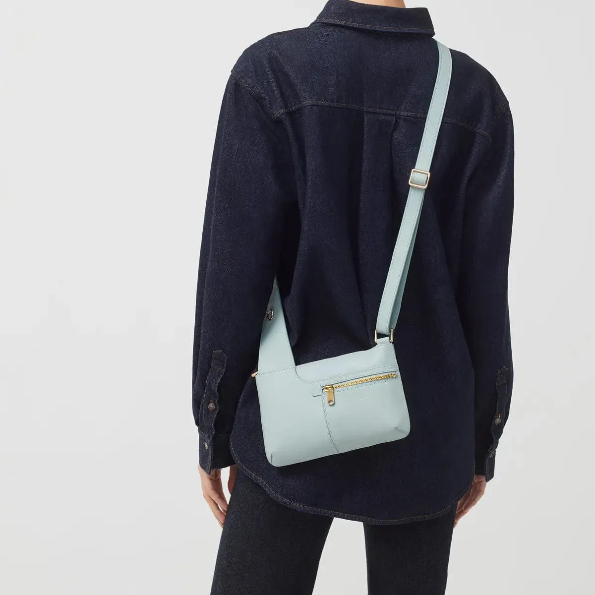 Radley Pockets Icon Mini Ziptop Crossbody in Seafoam