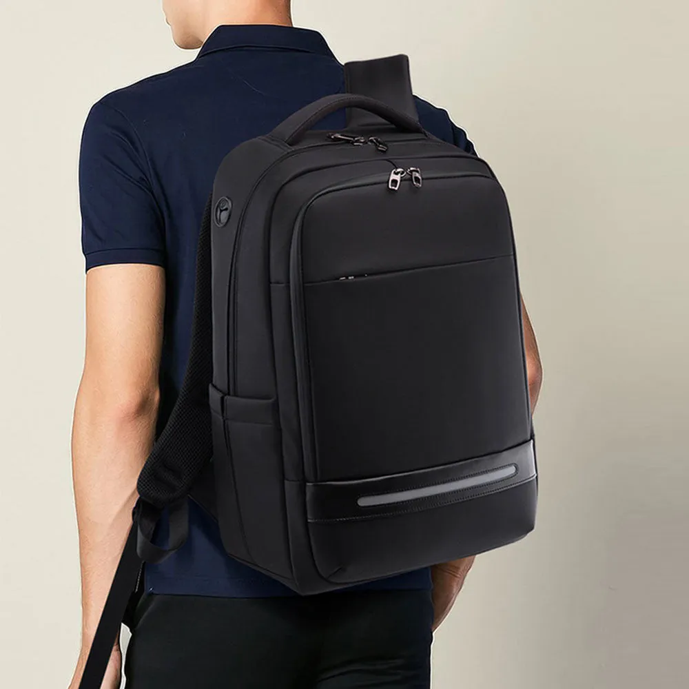 USB Slim Laptop Backpack for Men Water Resistant College Laptop Backpack Office Anti Theft Computer Backpack