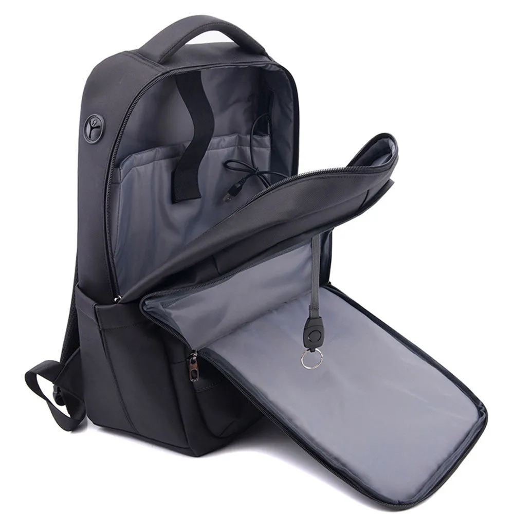 USB Slim Laptop Backpack for Men Water Resistant College Laptop Backpack Office Anti Theft Computer Backpack
