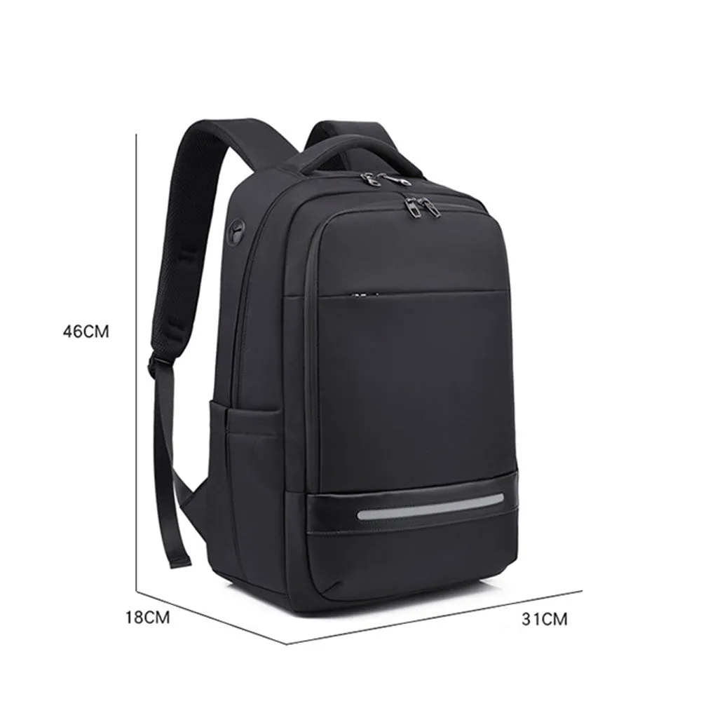 USB Slim Laptop Backpack for Men Water Resistant College Laptop Backpack Office Anti Theft Computer Backpack